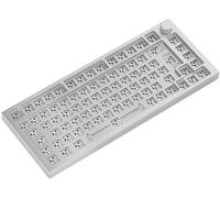 Glorious PC Gaming Race GMMK Pro White Ice 75% TKL Tastatur - Barebone, ISO-Layout, silber