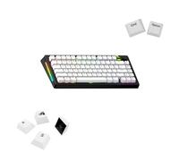 Glorious Gaming - GPBT Basics (PBT Keycaps), Classic White, No Fade Dye-Sublimated, for Custom Mechanical Keyboards, Fits 100%, 75% 65% 60%, Fits ANSI & ISO, Supports Windows & macOS - English (US)