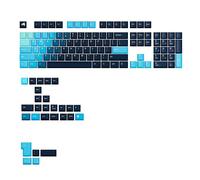 Glorious Gaming - GPBT Gradient Keycaps for Custom Mechanical Keyboards, No Fade Dye-Sublimated, Fits 100%, 75% 65% 60%, PBT Polymer, Fits ANSI & ISO, Supports Windows & macOS - Celestial Ice