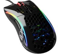 Glorious Gaming Model D- (Small) Wired Gaming Mouse - 61g Superlight Honeycomb Design, RGB, Ergonomic, Pixart 3360 Sensor, Omron Switches, PTFE Feet, 6 Buttons - Glossy Black