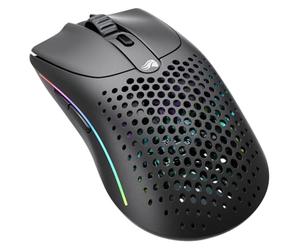 GLORIOUS Gaming Model O 2 Wireless Gaming Mouse - Hybrid 2.4GHz & Bluetooth Wireless, 68g Superlight, Long Battery Life, 26k BAMF 2.0 Sensor, RGB, Ambidextrous, 6 Buttons, PTFE Feet - Black