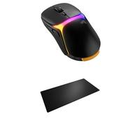 GLORIOUS Gaming Model O 3 Wireless Mouse (Black) & Mouse Pad 2 (3XL, Black) Bundle - 8K Wireless Polling, Massive 3XL Surface