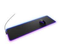 Glorious Gaming Mouse Pad GMP 2 GLED - Large Extended - 2-Zone RGB Lighting, InfiniGlow Stitchless Edge, Premium Cloth Surface, Grippy Rubber Base, 91