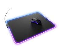 Glorious Gaming Mouse Pad GMP 2 GLED - XL - 2-Zone RGB Lighting, InfiniGlow RGB Stitchless Edging, Premium Cloth Surface, Grippy Rubber Base, Optimised For Gaming - 465mm x 355mm x 3mm Large Desk Mat