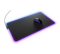 Glorious Gaming Mouse Pad GMP 2 GLED - XL Extended - 2-Zone RGB Lighting, InfiniGlow Stitchless Edge, Premium Cloth Surface, Grippy Rubber Base, 615mm x 355mm x 3mm - Extra Large Extended Desk Mat
