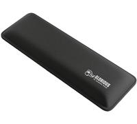 Glorious Gaming Padded Keyboard Wrist Rest (Compact, 25mm Thick) - Anti-Fray Stitched Edges, Smooth Cloth Surface, Anti-Slip Rubber Base, Medium Firmness, 300 x 100 x 25mm - Black