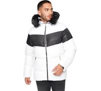 Glorious Gangsta Men's Rocavin Short Puffer Jacket in White | Size: Small Glorious Gangsta White S