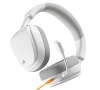 GLORIOUS GHS Eternal - Stereo Gaming Headset for PC, PS5, PS4, Xbox, Switch - Custom Tuned Angled Drivers, Adjustable Crystal Clear Detachable Mic, 3.5mm - Durable, All Day/Night Comfort - White