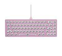 Glorious Gaming GMMK 2 Compact 65Percent Barebones (Frame Only) - Mechanical Gaming Keyboard Frame, Compact TKL Size (65Percent), Aluminium, Customisable, RGB, International / ISO / Layout - Pink