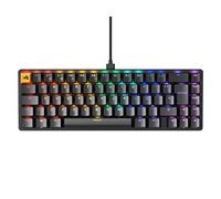 GLORIOUS GMMK 2 Compact 65% Custom Mechanical Keyboard (Black) | Premium Aluminum Frame, Hotswappable 5 Pin Sockets, Prelubed Fox Linear Switches, Doubleshot Caps, Spanish QWERTY