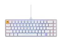 GLORIOUS GMMK 2 Compact 65% Custom Mechanical Keyboard (White) | Premium Aluminum Frame, Hotswappable 5 Pin Sockets, Prelubed Fox Linear Switches, Doubleshot Caps, Spanish QWERTY