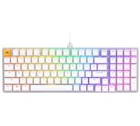 GLORIOUS GMMK 2 Full Size 96% Custom Mechanical Keyboard (White) | Premium Aluminum Frame, Hotswappable 5 Pin Sockets, Prelubed Fox Linear Switches, Doubleshot Caps, ANSI QWERTY