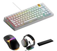 GLORIOUS GMMK 3 Rapid Trigger 75% Hall Effect Keyboard (UK English), Model O3 Wireless Gaming Mouse, GHS Eternal RGB Headset & Padded TKL Keyboard Wrist Rest - Ultimate FPS Pro Kit