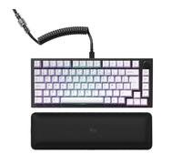 GLORIOUS GMMK Pro 75% Mechanical Keyboard French AZERTY (Black) | CNC Aluminum Frame, Hot-Swappable Fox Linear Switches, French AZERTY Layout