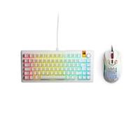 Glorious GMMK3 HE 75% and Model D- Keyboard and Gaming Mouse Bundle - White