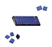 GLORIOUS GPBT Basics Doubleshot Keycaps (Mana Blue) | 114 Thick PBT Plastic Pieces, Cherry Profile, Non-Transparent Dye Sublimation Legends, ANSI Layout Compatible Custom Setup