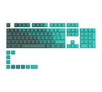 GLORIOUS GPBT Keycaps Cherry Profile German Layout (Rain Forest) | Super Durable Thick PBT Plastic, Eye Catching Aesthetics, Premium Acoustic Sound, Fade Resistant Legend Design