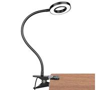 GLORIOUS-LITE LED Clip on Light, 36 LED Reading Light, 4 Modes Book Light, 360° Rotation Gooseneck Reading Lamp, Eye-Caring Clip on Lamp for Bed, Desk,Computer, Headboard, Dorm Room(Black)