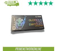 GLORIOUS Lynx Linear Mechanical Switches - Pack of 36 | Pre-Lubed, Hot-Swap Comp