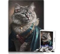 Glorious Magnificent Cat Jigsaws 1000 Pieces for Teenagers Strategic Thinking Learning Game Ideal Meaningful Gift for Any Event Size 38x52cm