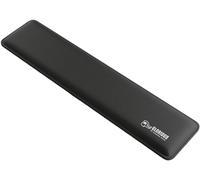 GLORIOUS Padded Keyboard Wrist Rest Full Size 17mm Thick (Black) | 440x100x17mm Dual Lock Anti Fraying Stitched Frame, Medium Firmness Foam Interior, Ergonomic Non Slip Grip Base