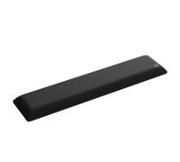 GLORIOUS Padded Keyboard Wrist Rest Full Size 25mm Thick (Black) | 455x102x25mm Dual Lock Anti Fraying Stitched Frame, Medium Firmness Foam Interior, Ergonomic Non Slip Grip Base