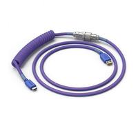 Glorious PC Coiled Cable Nebula, USB-C to USB-A spiral cable - 1.37m, purple