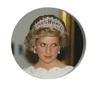 Glorious Princess Diana Looking Regal with Tiara - 6 x 70mm (2.7 inches) Stickers