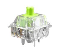 GLORIOUS Raptor Clicky Mechanical Switches 36x (Lubed) | SMD LED Compatible Tactile Bump, 55g Actuation Force, 5 Pin Mount For Hotswappable Keyboards, Transparent Design