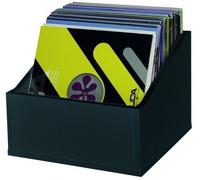 Glorious Record Box Advanced 110 LP Vinyl Record Storage Black DJ Deck Studio