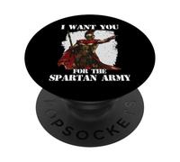 Glorious Warriors of Sparta King Leonidas T 300 Warriors PopSockets Adhesive PopGrip