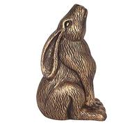 Gloriously Good Bronze Terracotta Moon Gazing Hare Garden Ornament