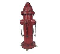Glorison Fire Hydrant for Dogs to Pee On-16 Inches Red Puppy Pee Post Training Tool Resin Yard Garden Indoor Outdoor Statue