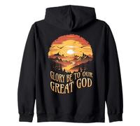 Glory Be To Our Great God Zip Hoodie