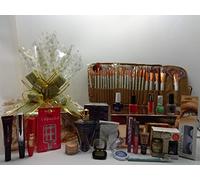 Glory Cosmetics Make Up Beauty Bundle For Women, Gift Hamper, Professional 24Pcs Kabuki Makeup Brushes, Perfume, Nail Polish, lipstick, Lip Gloss, Mascara, Eyelashes, Nails, Bundle Hamper, Rose