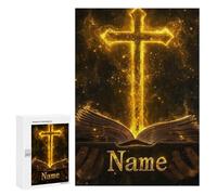 Glory Cross Bible Cover Puzzle 1000 Teile Schwer Puzzle Spielzeug Lernspiel Impossible Herausforderungsspielzeug Für Erwachsene Kinder 300 PCS