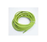 Glory Qin Leather 5 Yards Round Braided Bolo Cord for Making Bracelet & Jewelry (Green, 3mm)