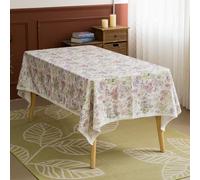 GLORY SEASON Wrinkle-Resistant Watercolor Style Floral Rectangle Tablecloth with Lace Edge for Rectangular Oval Round Tables Rustic Table Cloth for Dining Kitchen Farmhouse Decor Gifts 55x84 Inch