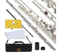 Glory Silver Plated Intermediate 16 Open/Closed Hole C Flute with Case and Accessories