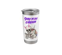 Glory Skeleton Unicorn Design Stainless Steel Insulated Tumbler
