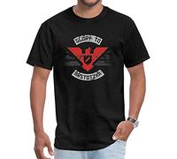 Glory to Arstotzka Custom Russian Sleeve Autumn Tops Shirt est O-Neck Plaid Fabric Top T-Shirts Men T-Shirts Black