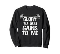 Glory To God Gains To Me Motivational Fitness Christianity Sweatshirt