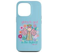Glory to God in the Highest Angel Luke 2:14 Christian Case for iPhone 13 Pro