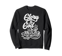 Glory to God in the Highest Luke 2:14 Praise Christian Sweatshirt