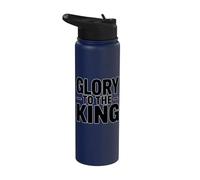 Glory to The King Stainless Steel Insulated Water Bottle