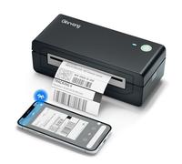 Gloryang Bluetooth Thermal Shipping Label Printer, 4X6 Inkless Label Printer for iOS, Android, Laptop, Wireless Printer for Small Business, Compatible with Amazon, UPS, Shopify, Black