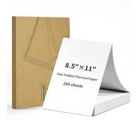 Gloryang Thermal Printer Paper with 8.5''x11'' US Letter Size, Quick-Dry, Compatible with PD-A4 Printer