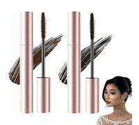 Gloryboom Mascara, Glory Boom Mascara Waterproof Mascaras Black & Brown Duo for Lash Makeup, Waterproof, Sweatproof, Long Lasting, Non smudged, 3D Lengthening and Curling Mascaras (Black+Brown)
