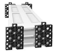 Glosaie 12 Pcs Stack Rack Door Painting, Painter's Accessory Tool with Stacking Pattern, Door Stand for Cabinet & Doors, Kitchen Cabinet Paint, Black