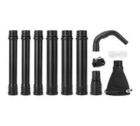 Glosaie Upgraded Universal Gutter Cleaning Tools from The Ground, Leaf Blower Gutter Attachment with Adjustable Angle Hook Tube, Compatible with blowers Within 5-inch Diameter, Black